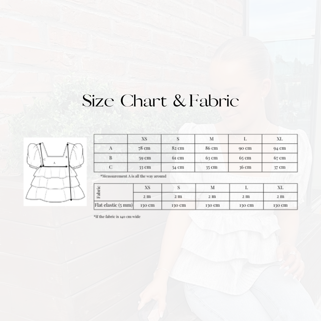 Ruffle Top | Sewing pattern | Printable (NEW)