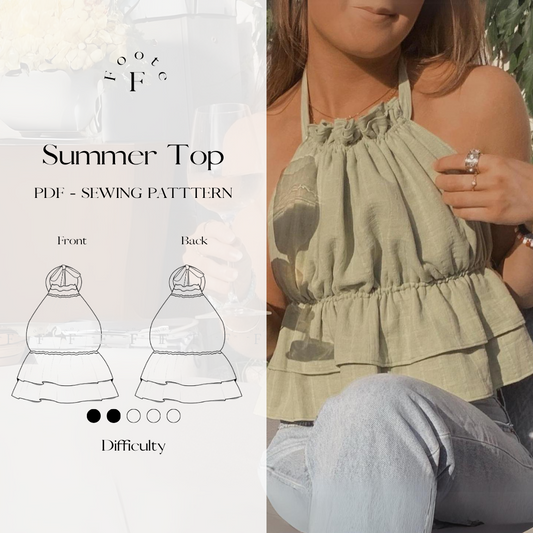 Summertop | Sewing pattern | Printable