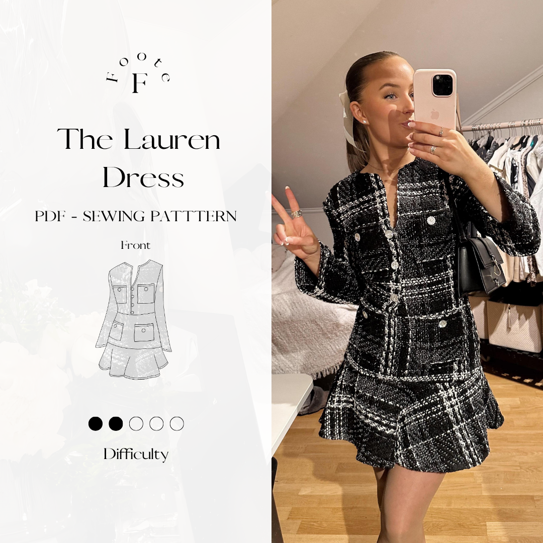 The Lauren Dress | Printable | Sewing Pattern – Footestudio the-lauren-dress-printable-sewing-pattern-footestudio