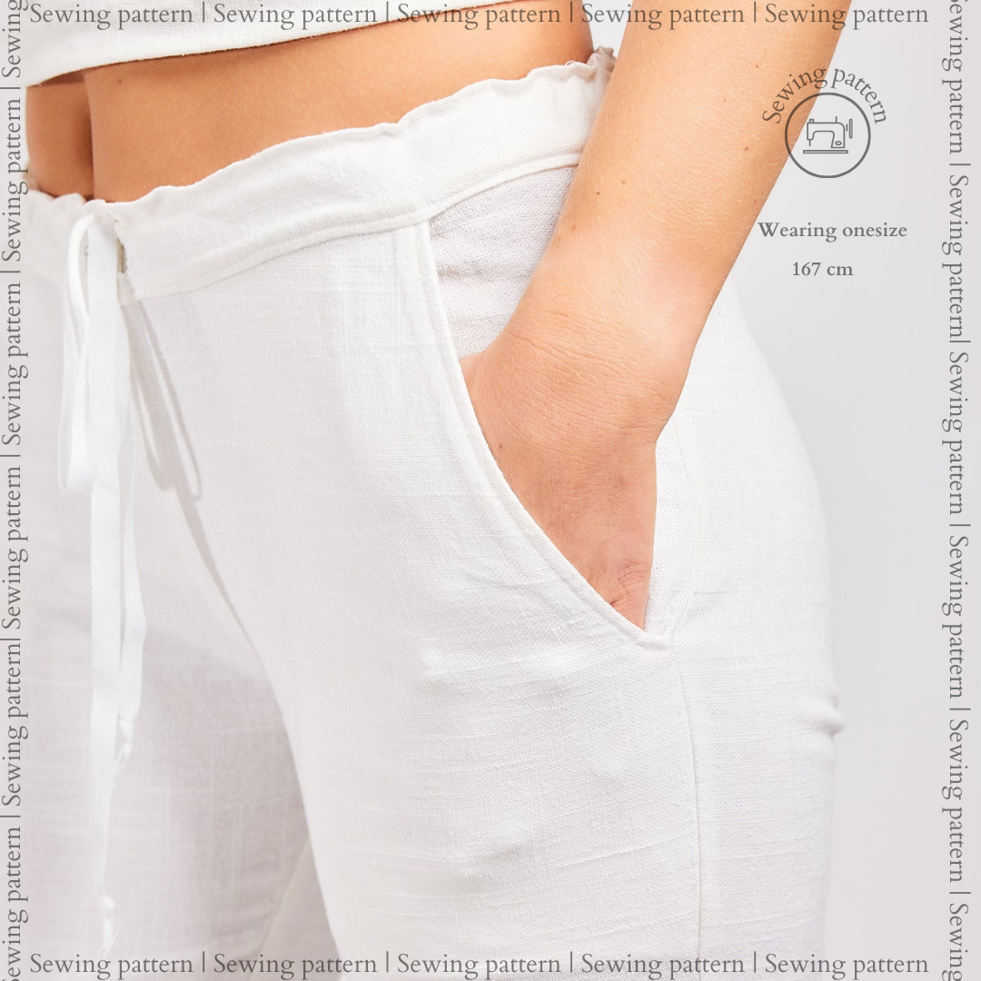 Linnen pants | Sewing pattern | Printable