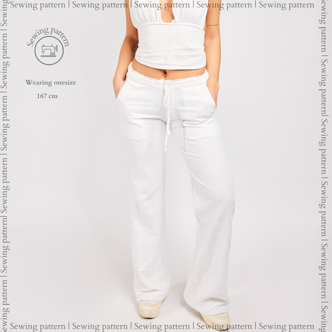 Linnen pants | Sewing pattern | Printable