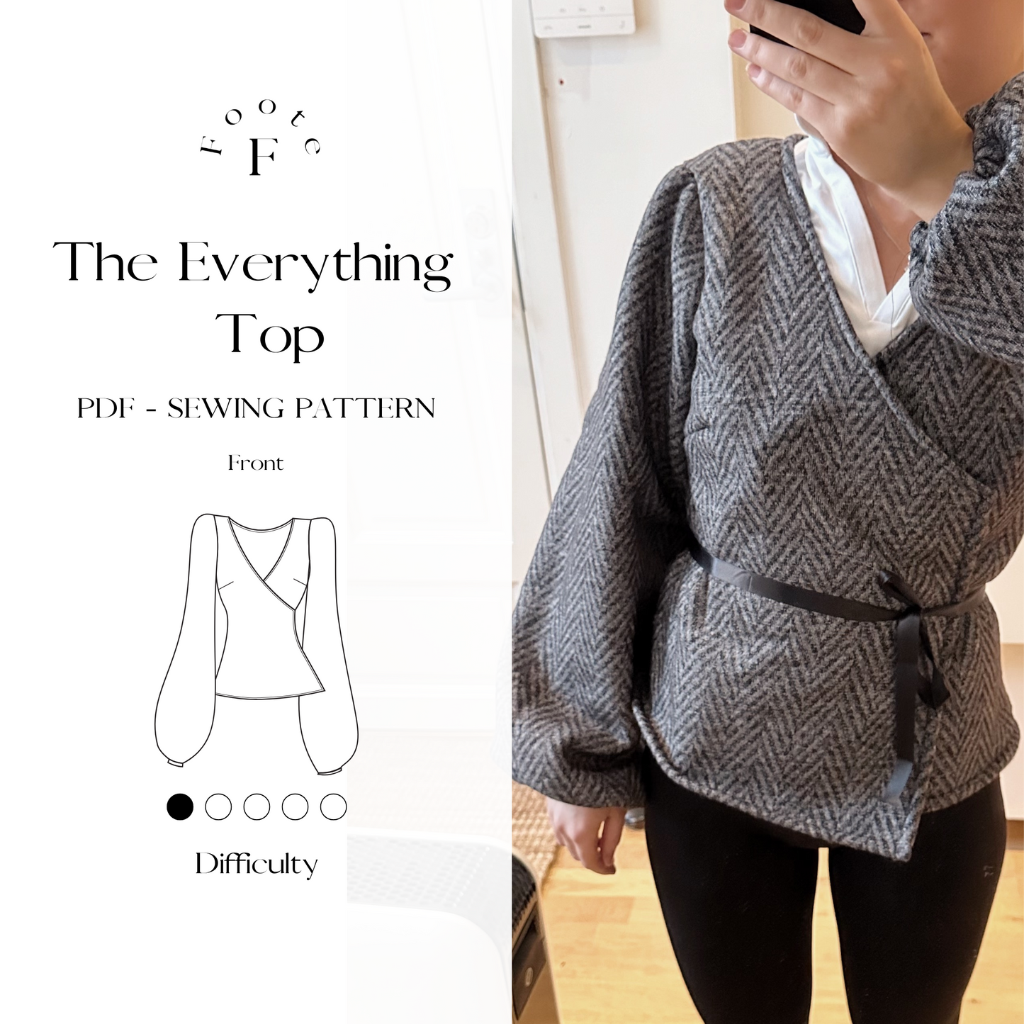 The Everything Top - PDF Printable sewing pattern